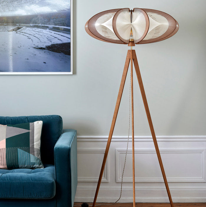 Grand Lampadaire ETIOLA L, tressage Twist