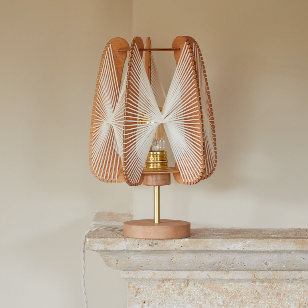 Lampe sur pied ARIOCA, tressage Twist