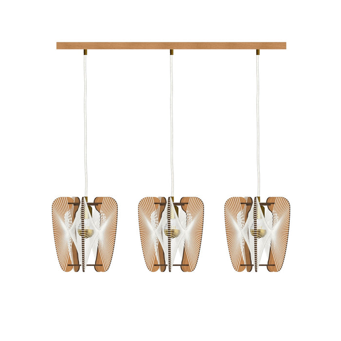 Trio Linear  Arioca Twist Chandelier