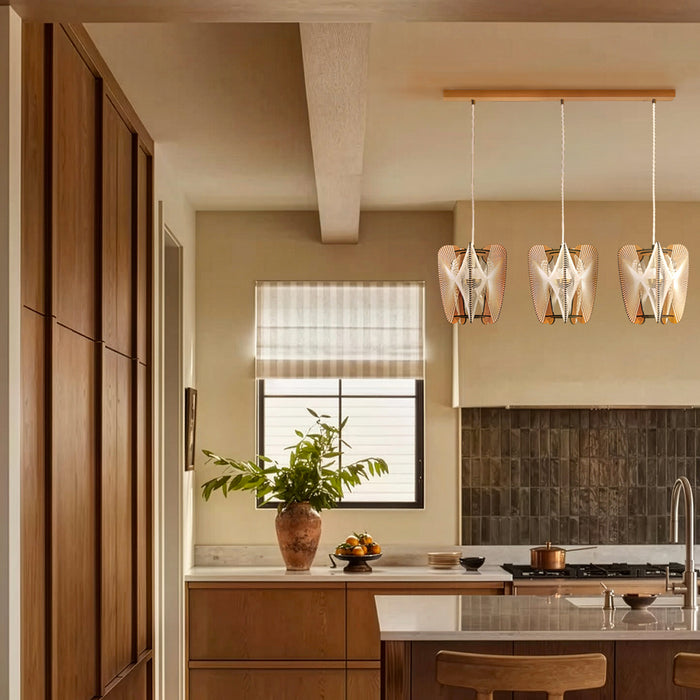 Arioca Twist Trio Linear Chandelier