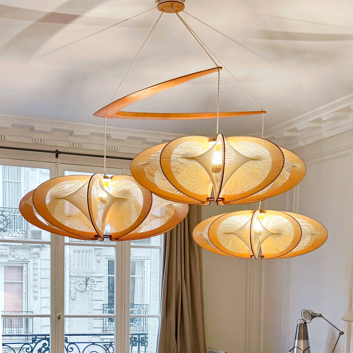 Large ETIOLA chandelier, Twist Braiding