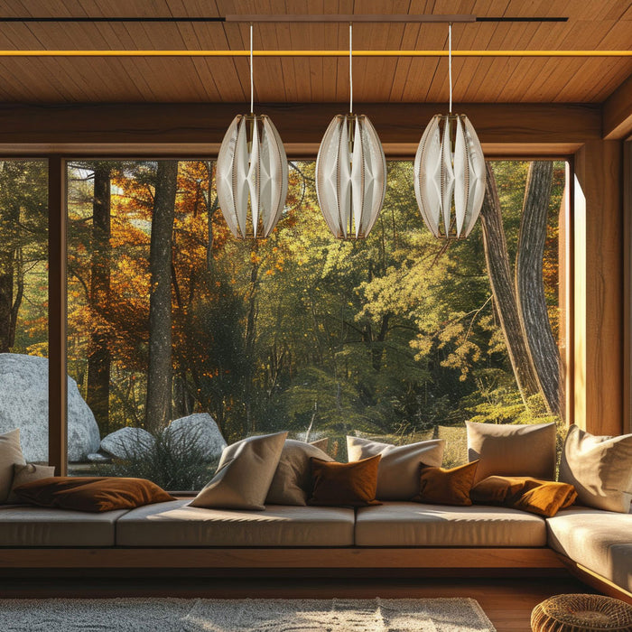 Djemino Twist Trio Linear Chandelier