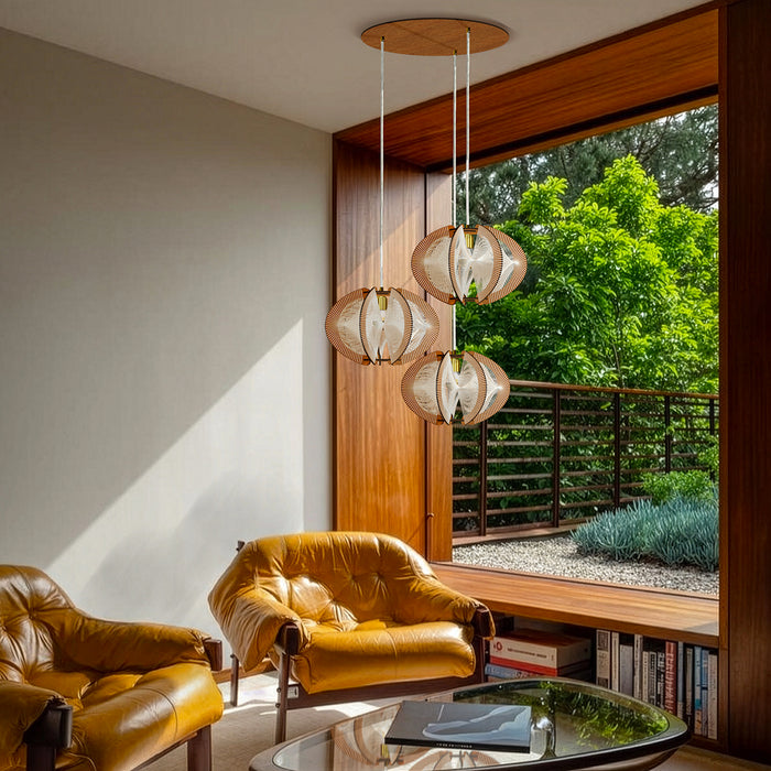 Chandelier Echino Twist 3 Cluster