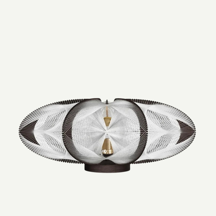 Lampe sur socle ETIOLA, tressage Twist