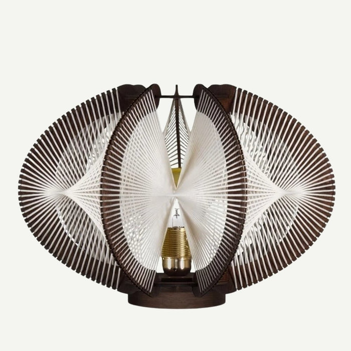Lampe sur socle ECHINO, tressage Twist