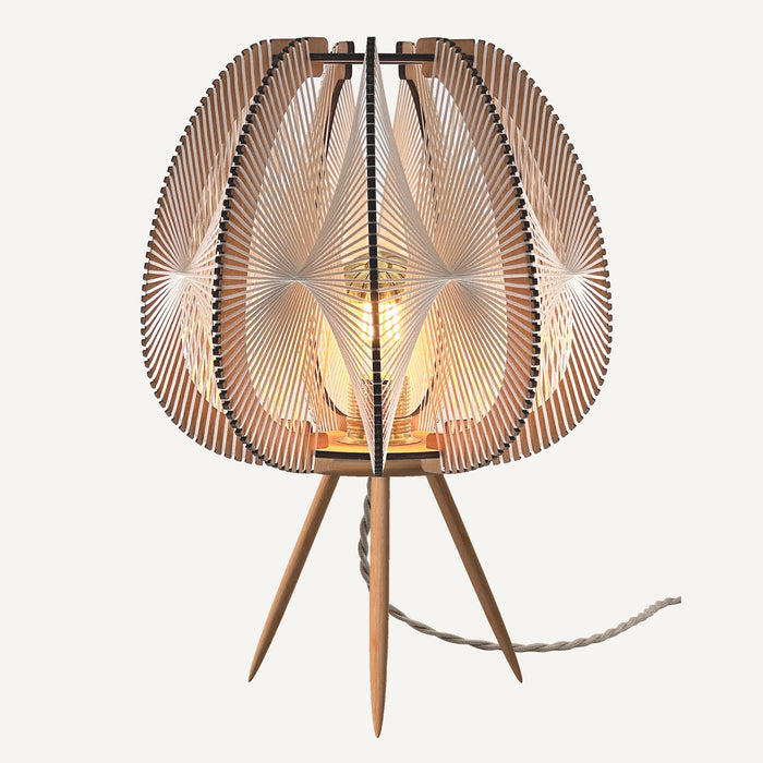 Tripod lamp LAMPIU -Twist braiding 