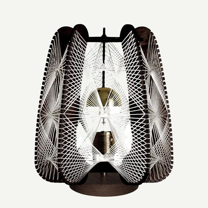 Lampe sur socle ARIOCA, tressage Triple Twist