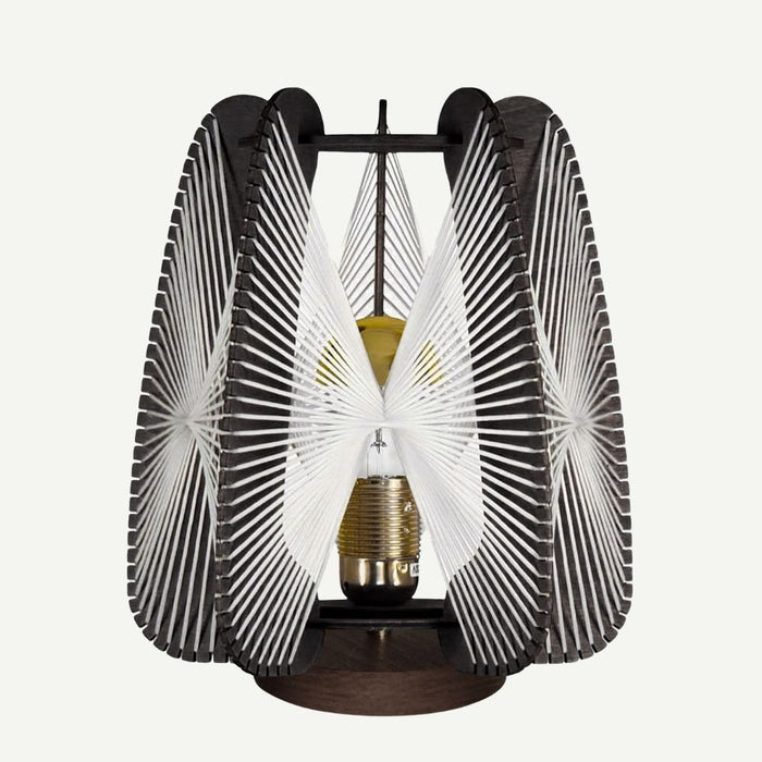 Lampe sur socle ARIOCA, tressage twist