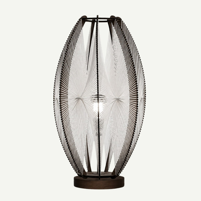 Lampe sur socle DJEMINO, tressage Twist