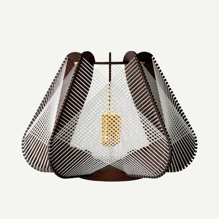 Lampe sur socle NOTOCA, tressage Croisé