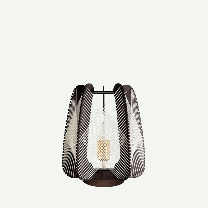 Lampe sur socle ARIOCA, tressage Croisé