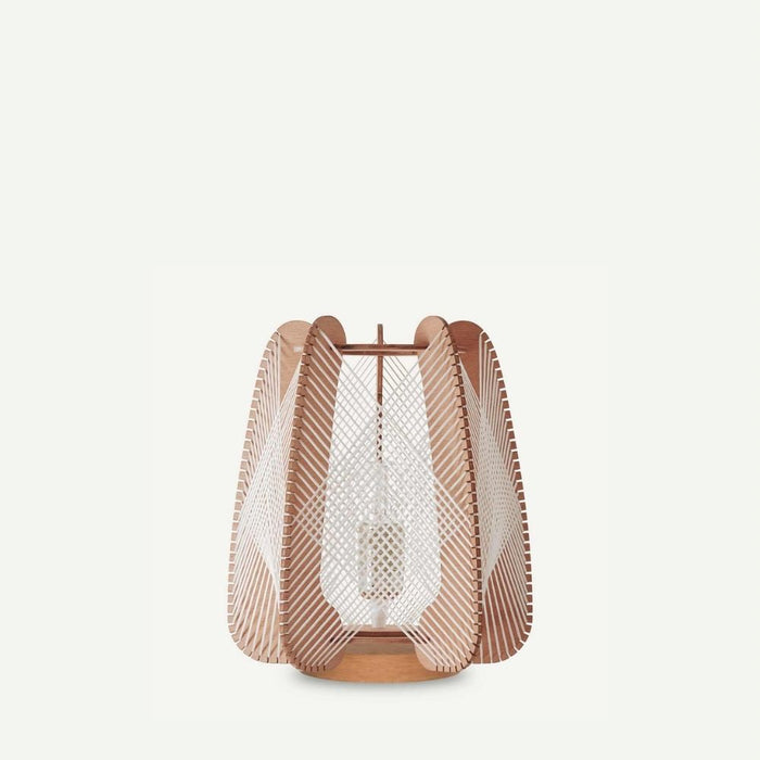 Lampe sur socle ARIOCA, tressage Croisé