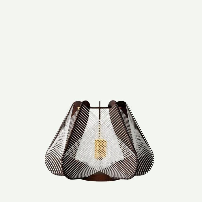 Lampe sur socle NOTOCA, tressage Croisé