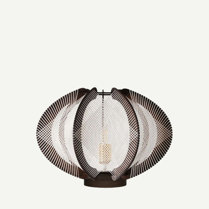 Lampe sur socle ECHINO, tressage Croisé