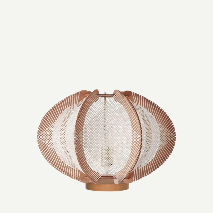Lampe sur socle ECHINO, tressage Croisé