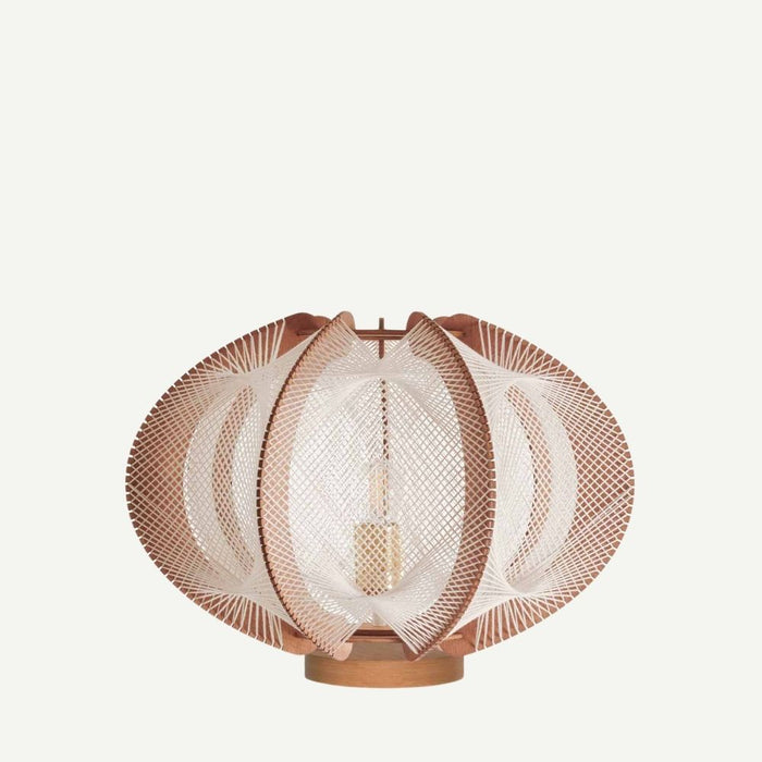 Lampe sur socle ECHINO, tressage Twist Croisé