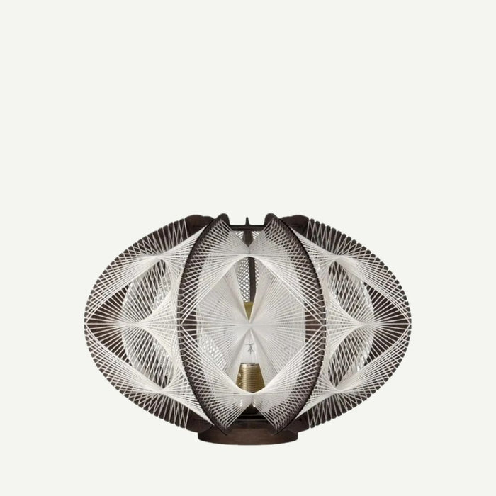 Lampe sur socle ECHINO, tressage Triple Twist