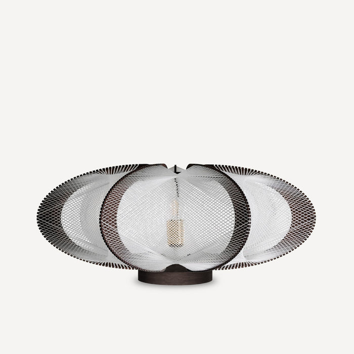 Lampe sur socle ETIOLA, tressage Twist Croisé