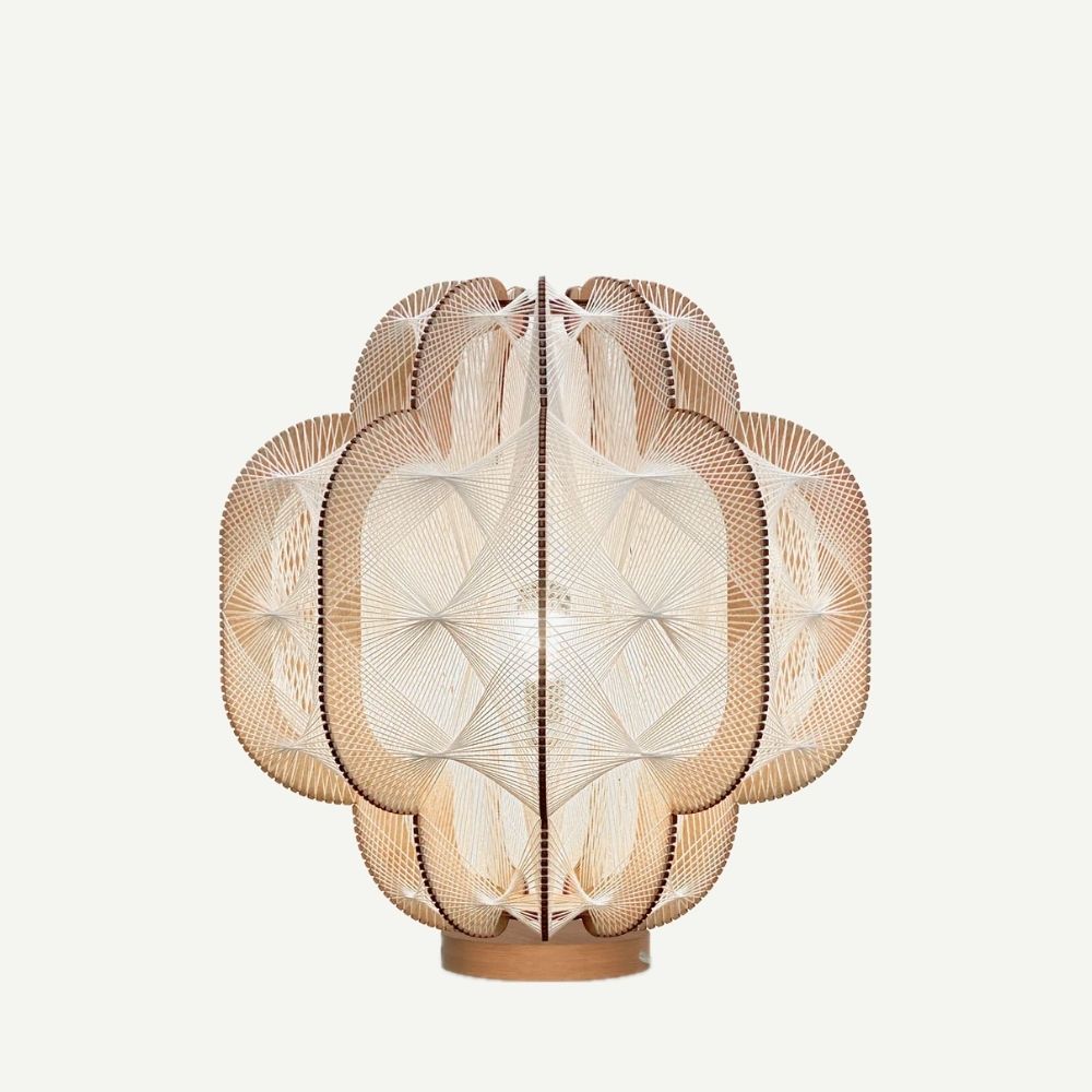 Lampe sur socle OCCYGONE, Tressage Twist