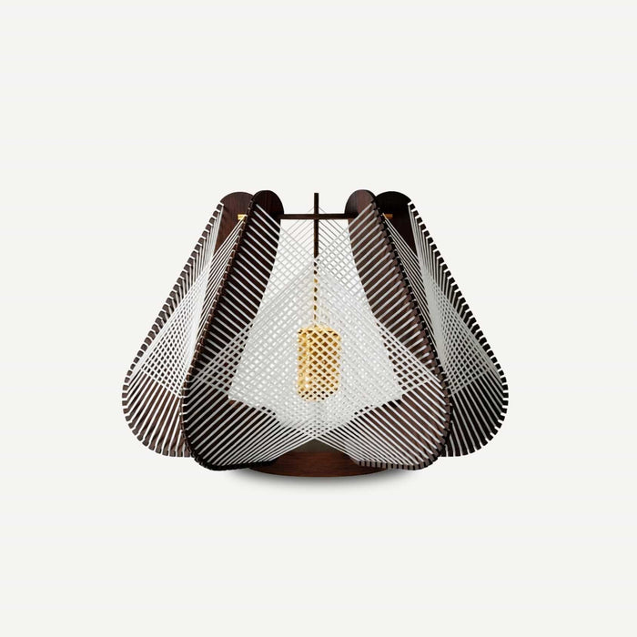 Lampe sur socle NOTOCA, tressage Croisé