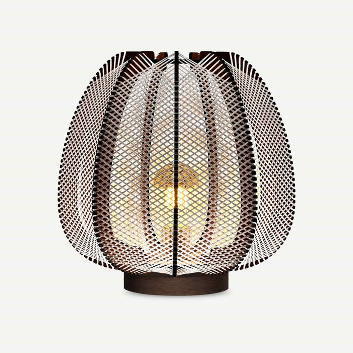 Lampe sur socle LAMPIU - tressage Croisé