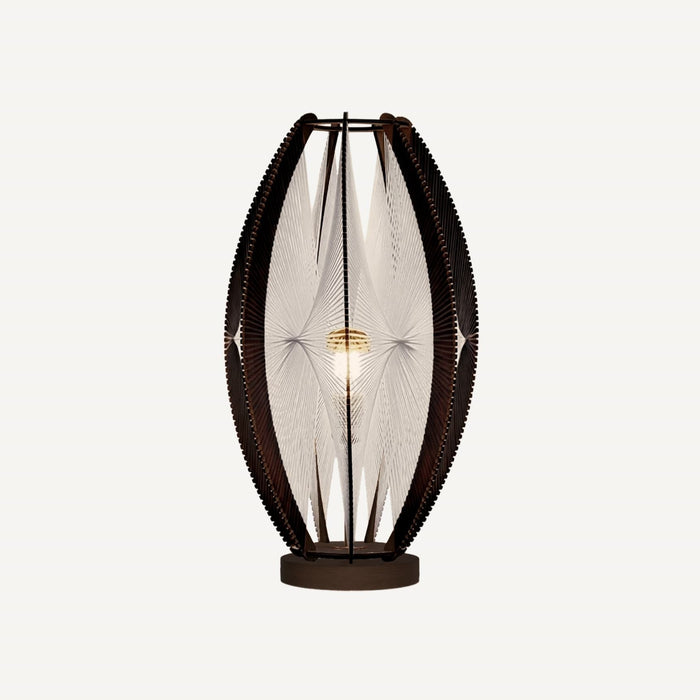 Lampe sur socle DJEMINO, tressage Twist