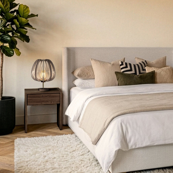 Lampe sur pied LAMPIU - tressage Twist