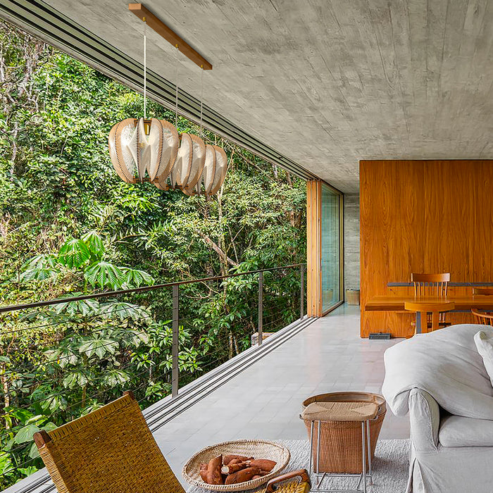 Lampiu Twist Trio Linear Chandelier