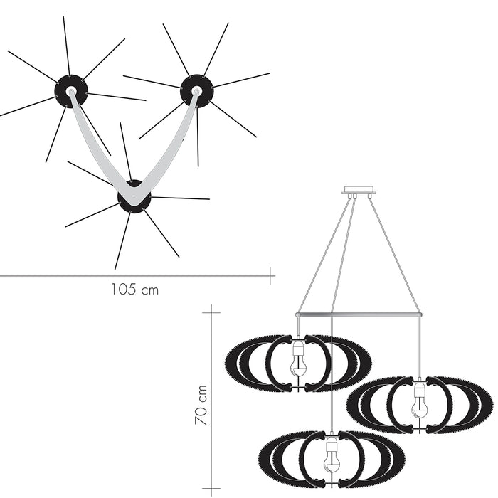 Lustre ETIOLA, Tressage Twist