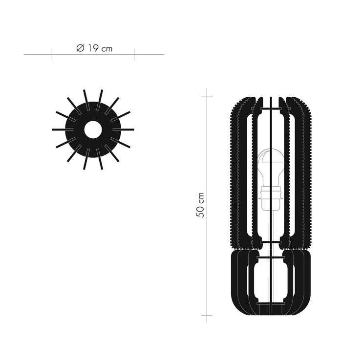 Lampe à poser JEELI  M Croisé avec pied multi-arcs