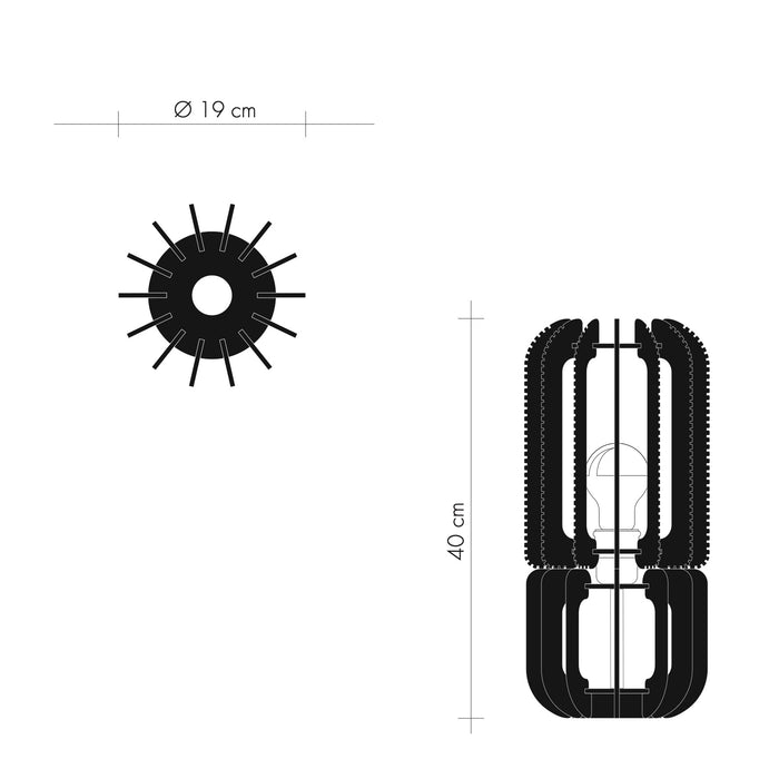 Lampe à poser JEELI  S Croisé avec pied multi-arcs