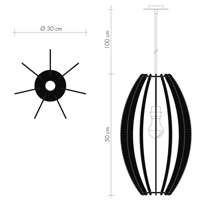 Suspension DJEMINO, tressage Twist