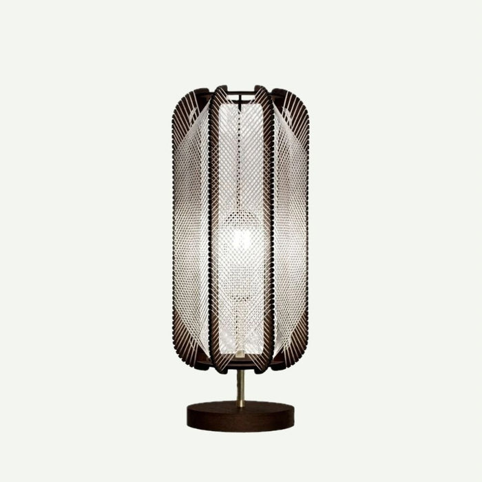 Lampe sur pied PILLSI, tressage Croisé