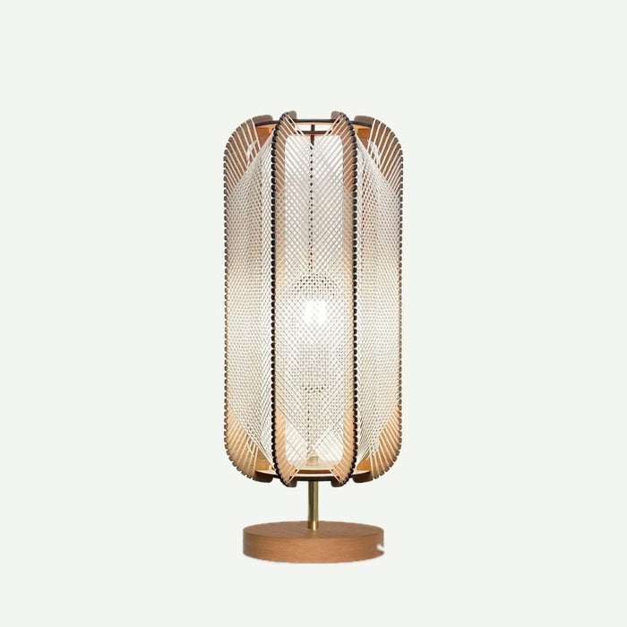 Lampe sur pied PILLSI, tressage Croisé