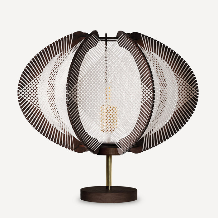 ECHINO table lamp, Croisé braiding