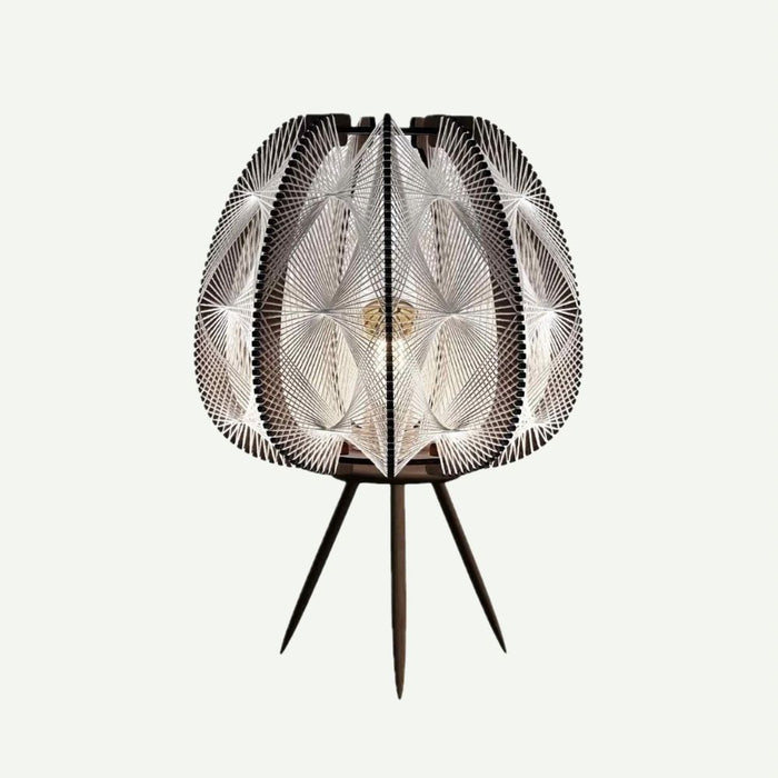 Tripod lamp LAMPIU - Triple Twist braiding 