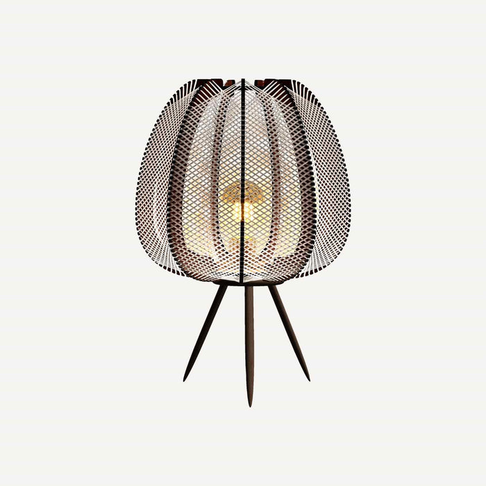 Lampe tripode LAMPIU - tressage Croisé