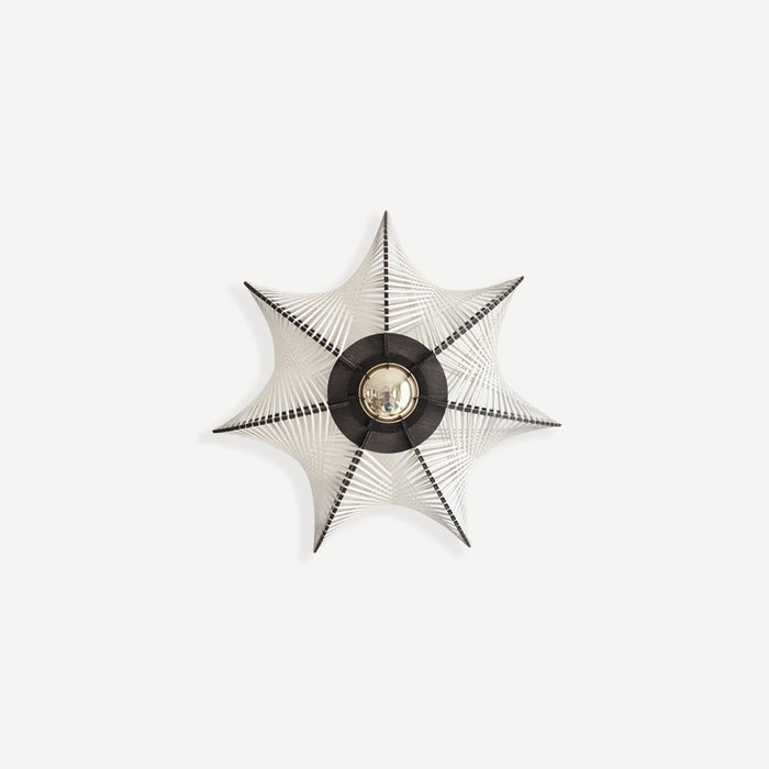 Plafonnier ETIOLA Ø29cm, tressage Croisé