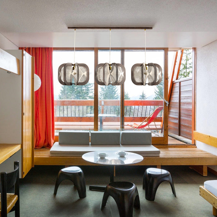 Drumjee Twist Trio Linear Chandelier