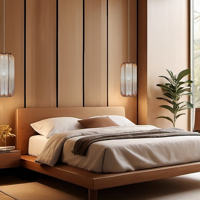 PILLSI pendant light, Croisé braiding