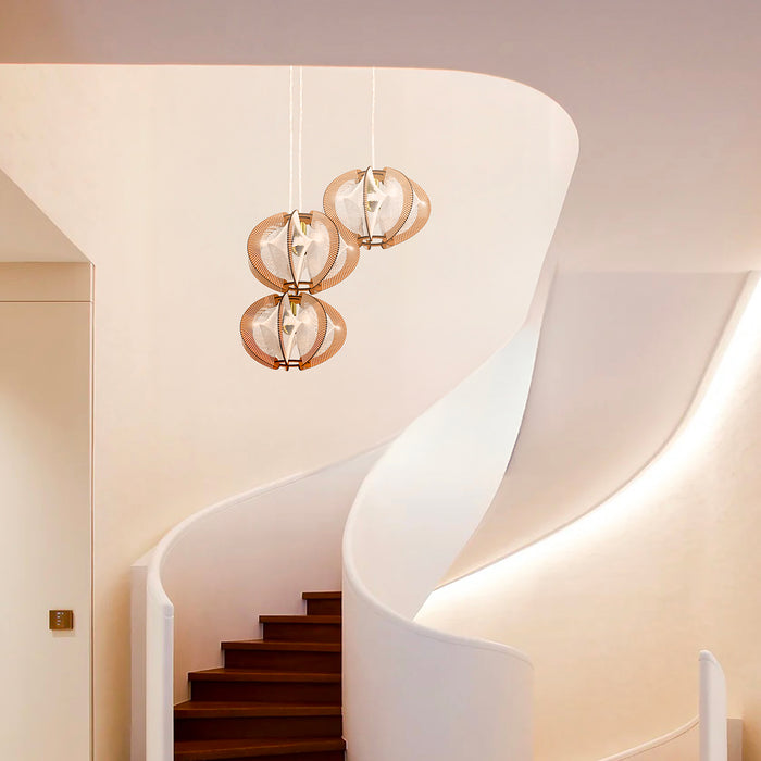 Lustre cascade 3 Echino Twist