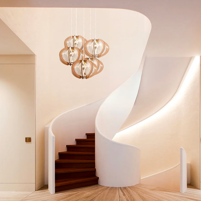 Lustre cascade 5 Echino Twist