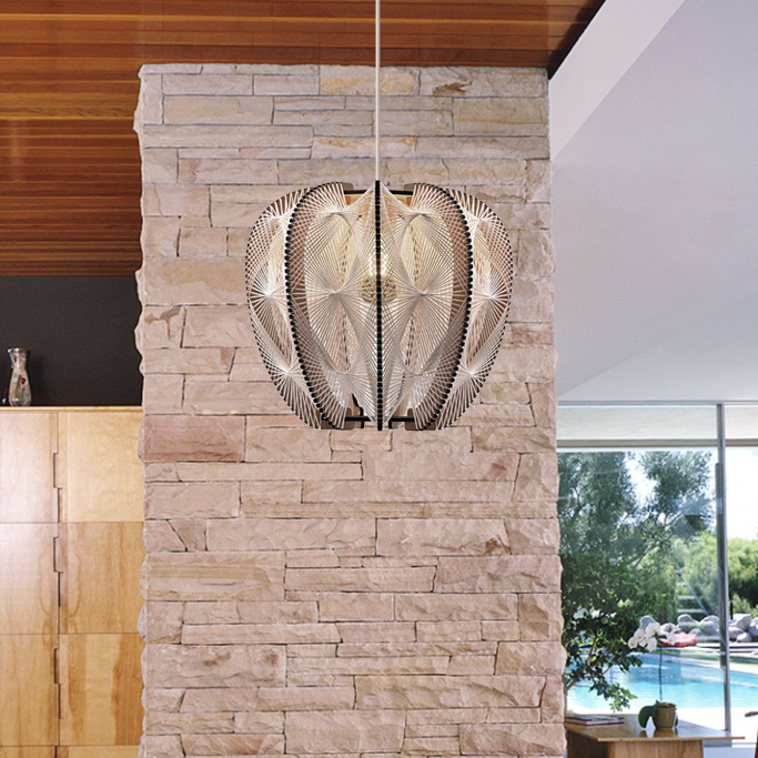 LAMPIU pendant light - Triple Twist braiding 