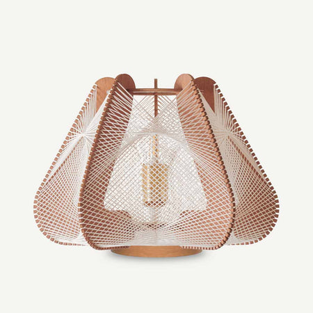 Lampe sur socle NOTOCA, tressage Twist Croisé, Lafablight