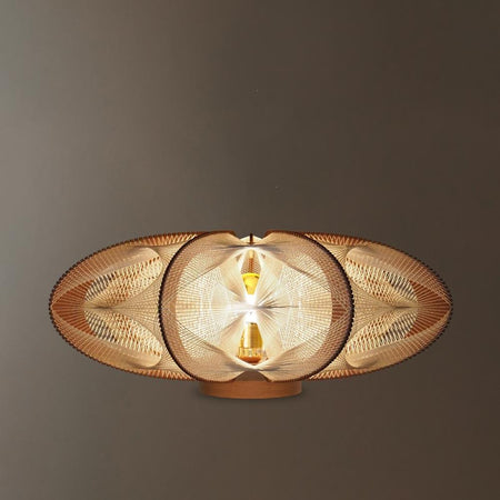 Lampe sur socle ETIOLA, tressage Triple Twist, Lafablight