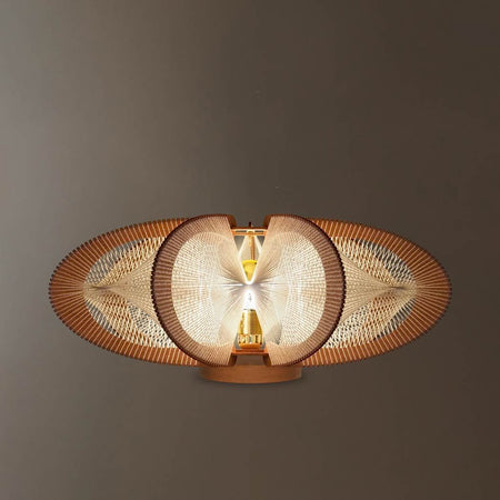 Lampe sur socle ETIOLA, tressage Twist, Lafablight