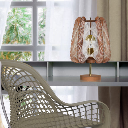 Lampe sur pied ARIOCA, tressage Triple Twist, Lafablight