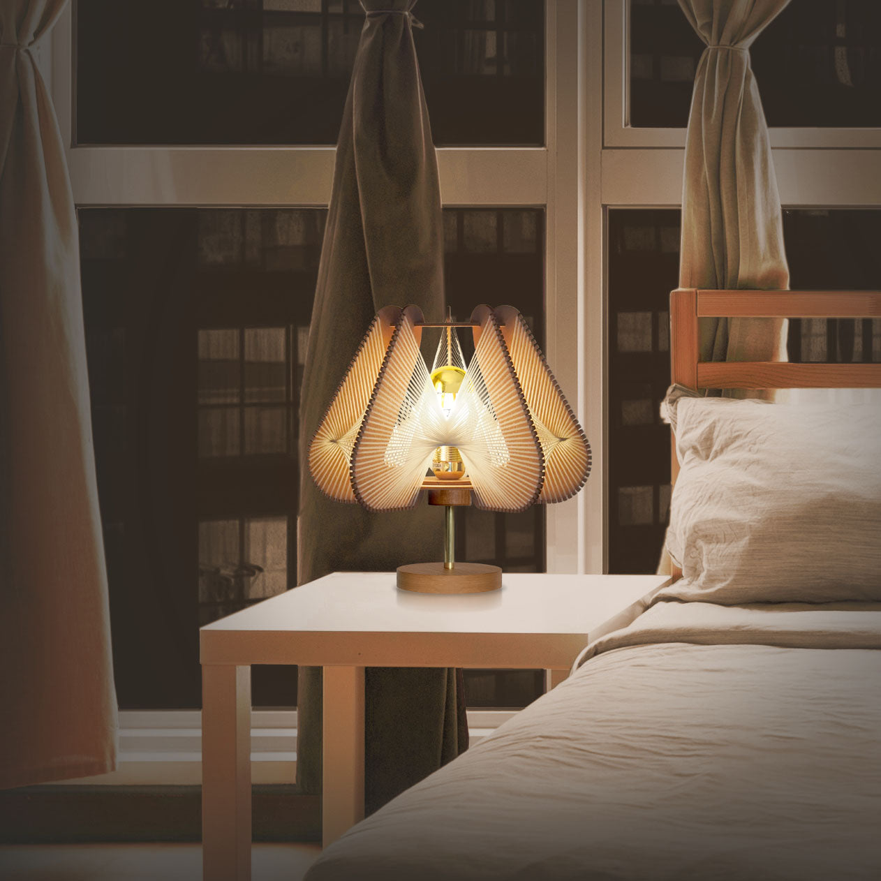 Lampe sur pied NOTOCA, tressage Twist, Lafablight